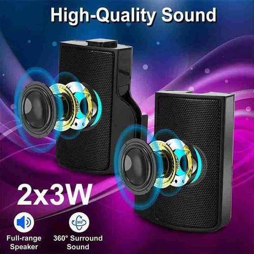 Altavoces Para Computadora Clip Portátil En Altavoz 2.0 Barr