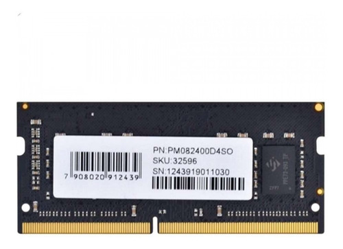 Imagem 3 de 3 de Memória Pcyes 8gb Ddr4 2400mhz Sodimm Pm0824100d4so