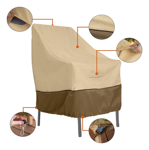 Classic Accessories Veranda Funda Para Silla De Patio Con Re
