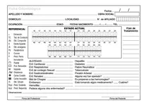 Comprar Fichas Odontológicas X 100 U. - Fichas Dentales