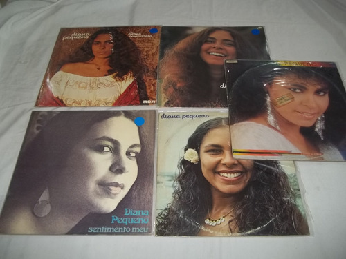 Lp Vinil - Diana Pequeno - 5 Discos