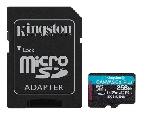 Memoria Micro Sd Kingston 256 Gb Canvas Go Plus C/adap