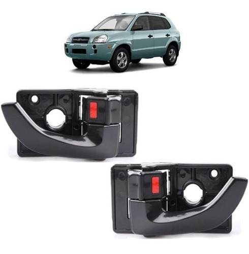 Manilla Interna Negra Hyundai Tucson 2006-2009 C/unidad 