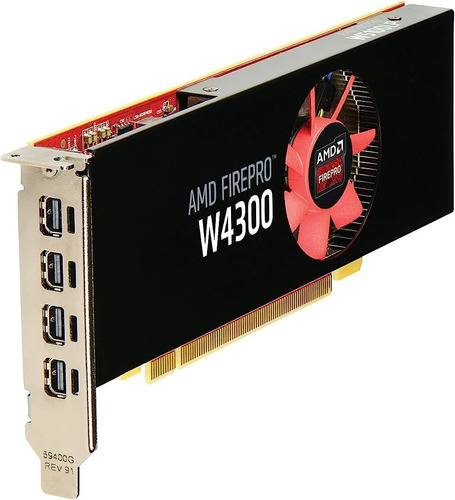 Tarjeta De Video Low Profile 4gb Gaming Amd Firepro W4300 