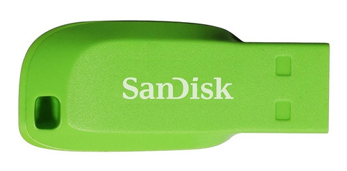 Pendrive Usb Sandisk Cruzer Blade 16gb Verde