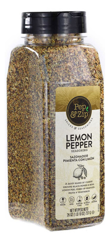 Pep And Zip, Lemon Pepper Seasoning/sazonador Pimienta Con L