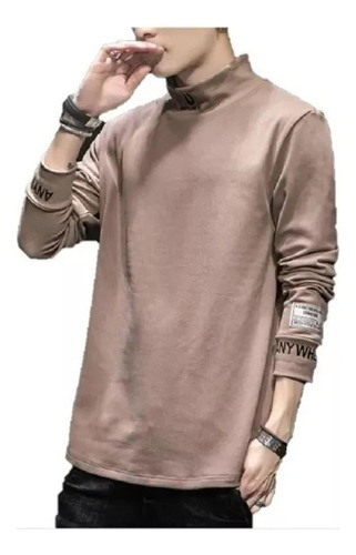 Sudadera De Medio Cuello Alto Para Hombre, A La Moda, Casual