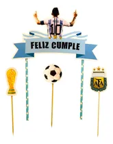 Comprar Adorno Para Torta Caketopper Messi Selección Argentina
