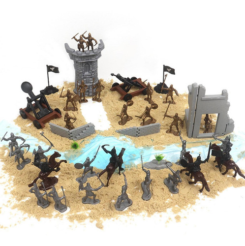 Medieval Knight Pretend Play Model Castle Building With