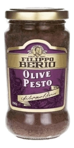 Pesto Con Olivas Filippo Berio 190g Importado De Italia 
