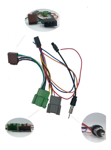 Chicote Conector Som Gm S10  2018 19 + Plug Adapt Ant 
