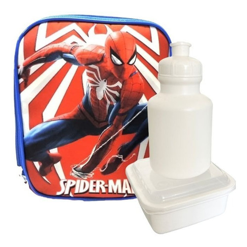 Lancheira Térmica Escolar Infantil Homem Aranha Ultimate F5