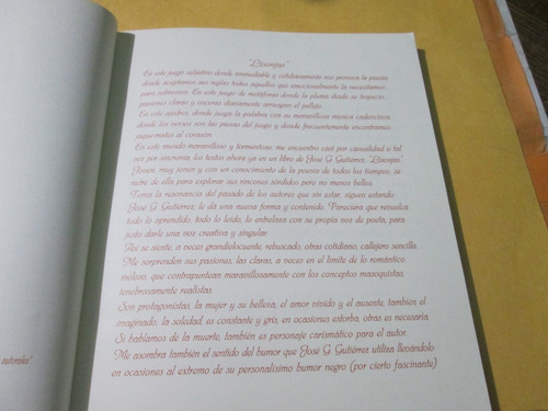 Libro Lisonjas, José G. Gutiérrez (Usado)