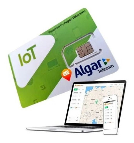 Chip M2m Iot Algar 5 Operad. 50mb P/ Rastreador E Telemetria