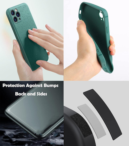 Funda 5 Colores Líquida Silicona Tpu Para Realme C35 Negro+verde+verde Claro+rosa+gris Realme C35 / Realme Narzo 50a Prime