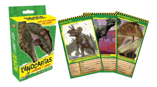 Dinocartas - 40 Cartas De Dinosaurios Para Jugar Y Aprender