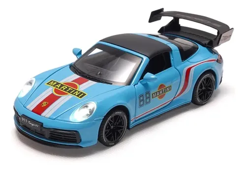 Carro 1:32 Porsche 911 Targa 4s Martini Em Metal | Frete grátis