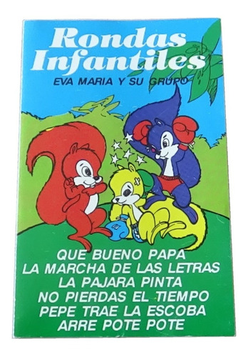 Rondas Infantiles Eva Maria Y Su Grupo Tape Cassette Musica 