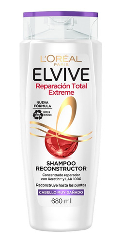 Loreal Reparacion Total 5 Extreme Shampoo Elvive 680 Ml