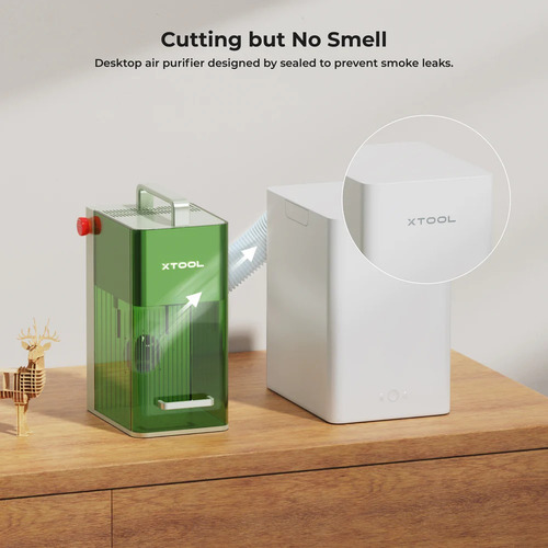 Cortadora Láser Xtool F1-mint Green + Desktop Smoke Purifier