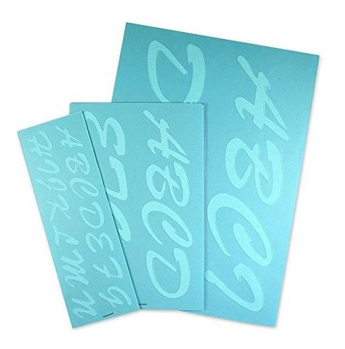 Cosco Stencil Kit, Letters, Transparent Plastic