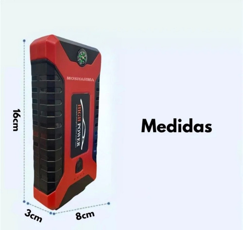 Arrancador Portátil De Auto Y Moto / Cargador Carga Rápida