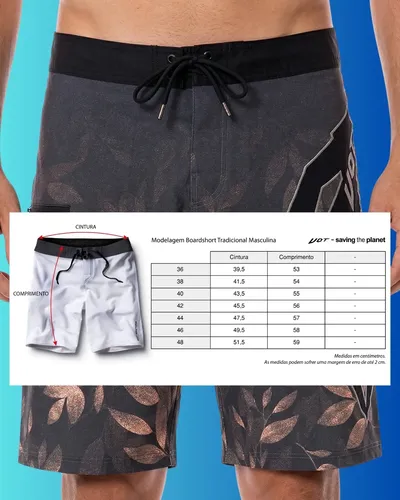 Bermuda Uot Nine Shorts Tactel Masculino Bordado Original