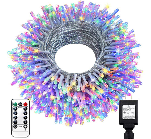 Cadena De Luces De Navidad Al Aire Libre, 1000 Led 394ft 8 M