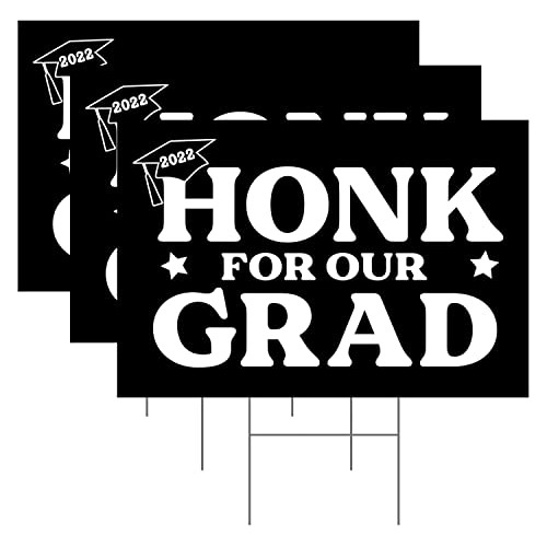 Letrero De Césped De Graduación  Honk For Our Grad  (...