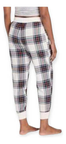 Pantalon Jogger Pijama Franela A Cuadros Stars Above Mujer