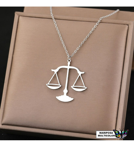 Collar Balanza De La Justicia Derecho Regalo Abogado-abogada