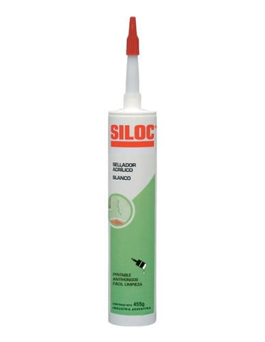 Sellador Acrilico Blanco Siloc Pintable Antihongos X 455g