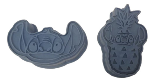 Cortadores De Galletas Stitch Azul