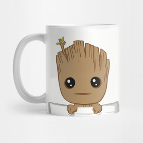 Taza De Ceramica Bichos Guardianes Groot Rocket Modelo H 8