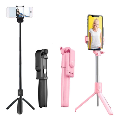 Palo Selfie Stick Y Trípode 2 En 1 Bluetooth Celular 360°