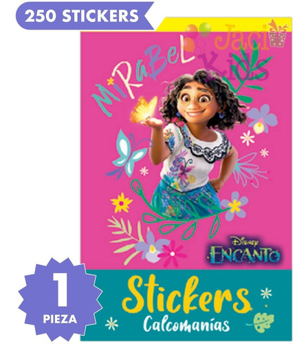 Block De Stickers Calcomanías Encanto - Pingusblock - Color Rosa