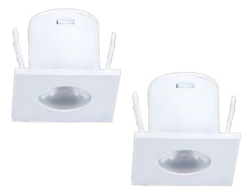 Spot Quadrado Led Embutir Móveis Luz 3000k Taschibra 2pçs Cor Branco Autovolt 100-240v