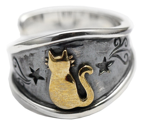 Anillo Con Apertura De Gato Con Forma De Estrella De Creativ