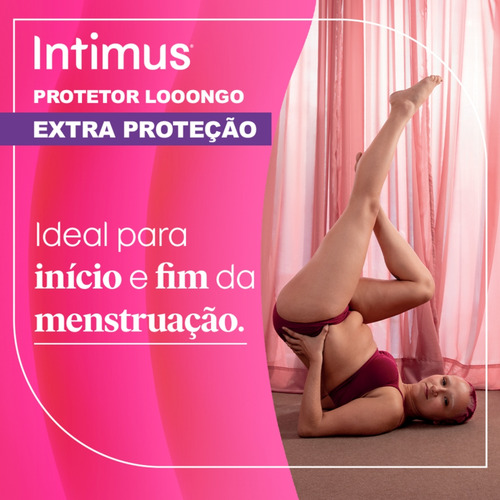 Kit 6 - Protetor Diário Intimus Longo Extra Proteção 48 Un