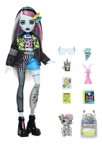Boneca Monster High Frankie Novo Visual Com Pet De Luxo