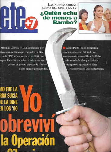 Revista Siete + 7 / N 76 / Operación Silencio / 8-23-2003