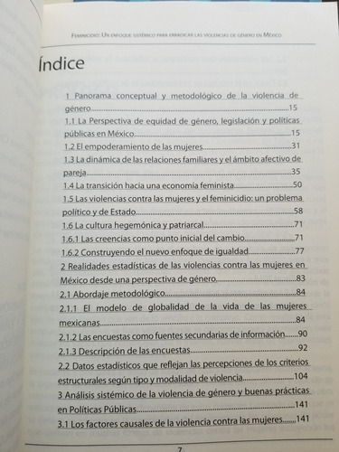 A0 Feminicidio Un Enfoque Sistémico, Camara De Diputados (Usado)