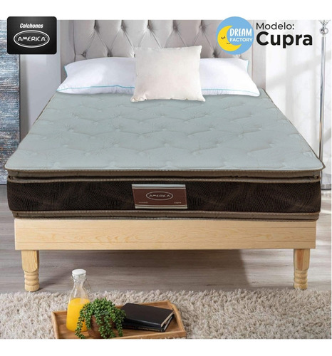 Imagen 5 de 8 de América Cupra Colchón King Size Confort Con Espuma Suave