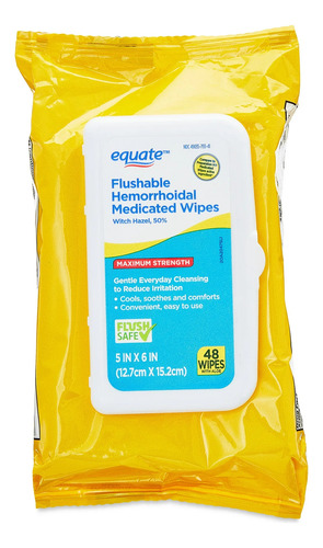 Toallitas Húmedas Equate 2 Pk Hemorroides Tipo Preparation H
