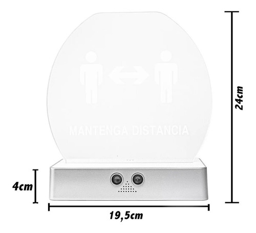 Imagen 5 de 5 de Led Distanciador Inteligente Con Luz Sonido Gamasinic Ionlux
