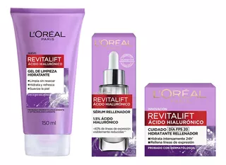 Kit L'oréal Hialurónico Gel + Crema Día + Sérum