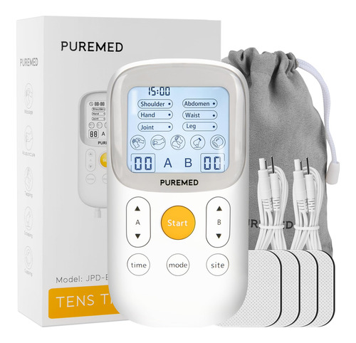 Puremed Maquina Estimuladora Muscular Tens De 30 Modos, Tera