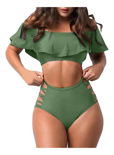 Trajes De Baño Cómodos Para Mujer De 2 Piezas Hawaiian Tropi