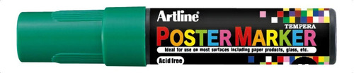 Poster Marker 12mm Artline Colores Básicos Color Verde