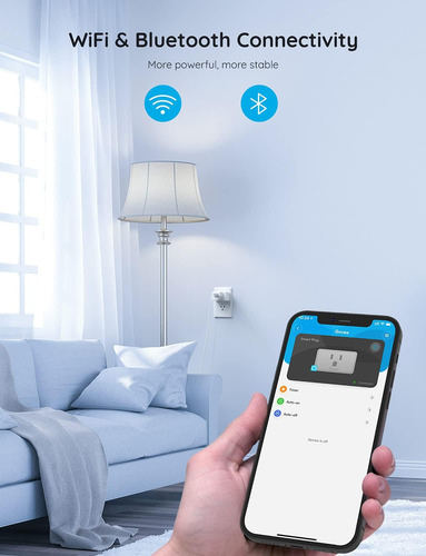 Govee Smart Plug 15a, Wifi Bluetooth Outlet 1 Paquete Funcio